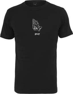 Heren T-Shirt Zwart met Opvallende Opdruk Comfortabel Katoen — thumbnail 1