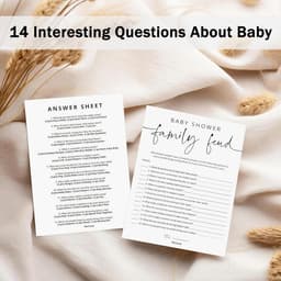 50 Baby Voorspelling Kaarten Babyshower Spel Neutraal - 14 Spellen Set — thumbnail 6