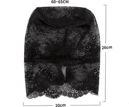 Kiotos - Fancy Lace Hood - Transparant Gezichtsbedekkend Kanten Masker — thumbnail 2