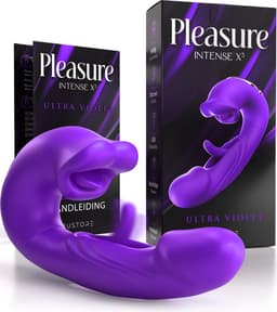 Pleasure Intense X³ – Ultra Violet – 3 in 1 Likkende Tong Vibrator voor Vrouwen – G-Spot Satisfyer & Clitoris Stimulator – Rabbit Tarzan Vibrator – Sex Toys voor Koppels – Seksspeeltjes voor Mannen — thumbnail 1
