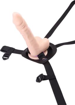 Voorbind dildo met harnas - verstelbaar — thumbnail 3