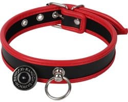 Banoch - Collar of O Red - Rood pu leer - halsband bdsm