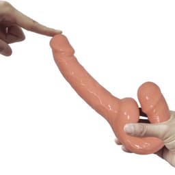 BAILE HARNESS COLLECTION | Baile Ultra Passionate Harness Strapless Strap On | Dildo | Double Dildo | Sex Toy for Couple | Sex Toy for Woman — thumbnail 3