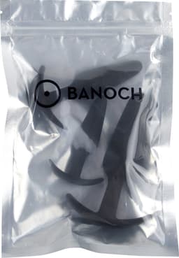 Banoch | Buttplug set siliconen beginner ergo - zwart - 3 delig — thumbnail 6