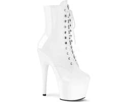 Pleaser Enkellaars -37 Shoes- ADORE-1020 Wit