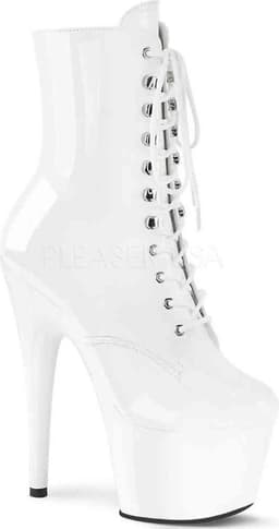 Pleaser Enkellaars -37 Shoes- ADORE-1020 Wit — thumbnail 1
