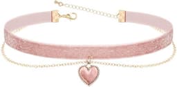 Choker verstelbaar - Gelaagd - Dames - Gothic - Sieraden - Voor meisjes - Halsketting — thumbnail 1