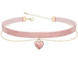Choker verstelbaar - Gelaagd - Dames - Gothic - Sieraden - Voor meisjes - Halsketting