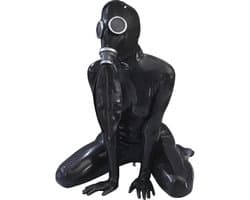 SnelShoppen - Latex Cosplay Gasmasker Volledig Gezicht Steampunk Masker voor Mannen en Vrouwen XL - Perfect voor Maskerade, Feest, Halloween, Clubwear