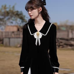 Hof stijl Crystal Ribbon Bow Tie Broche Pins Voor Vrouwen Meisjes Victoriaanse Cameo Boog Broche Pre-Gebonden Strik Corsage Kraag accessoire — thumbnail 5