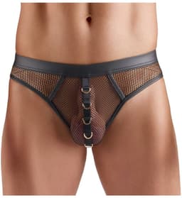 Svenjoyment Underwear - Heren Netstring - Zwart — thumbnail 1