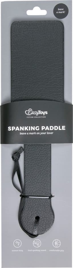 Zwarte kunstleren paddle — thumbnail 2