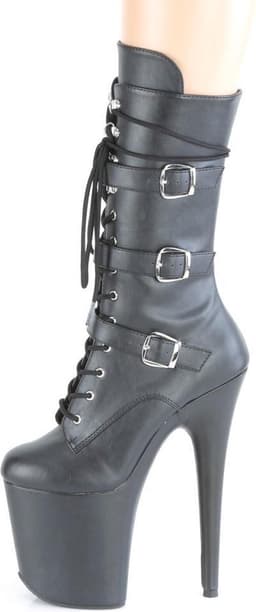Pleaser - FLAMINGO-1053 Plateau Laarzen - Paaldans schoenen - 36 Shoes - Zwart — thumbnail 3