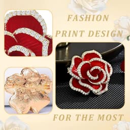 Vintage Elegant Uniek, Bloem Band Kruk, Mode Strass Krug, Pin Kleding, Accessoires Sieraden Geschenken — thumbnail 5