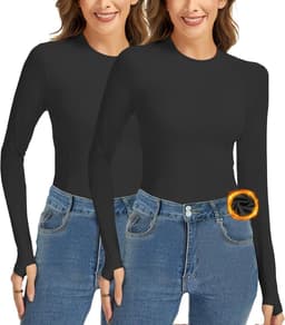 Thermal Underwear for Women, Winter Warm Base Layer Compression Set Fleece Lined Long Johns dames Thermisch ondergoed voor dames, winterwarme basislaag compressieset — thumbnail 1