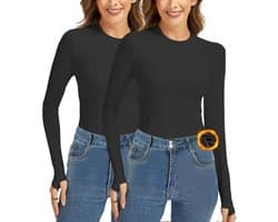 Thermal Underwear for Women, Winter Warm Base Layer Compression Set Fleece Lined Long Johns dames Thermisch ondergoed voor dames, winterwarme basislaag compressieset