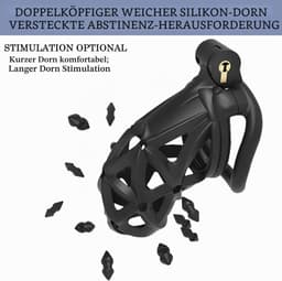 Intimiteitsspeelset met 3D-wafelstructuur, verwijderbare spikes en 4 penissteunen. — thumbnail 2