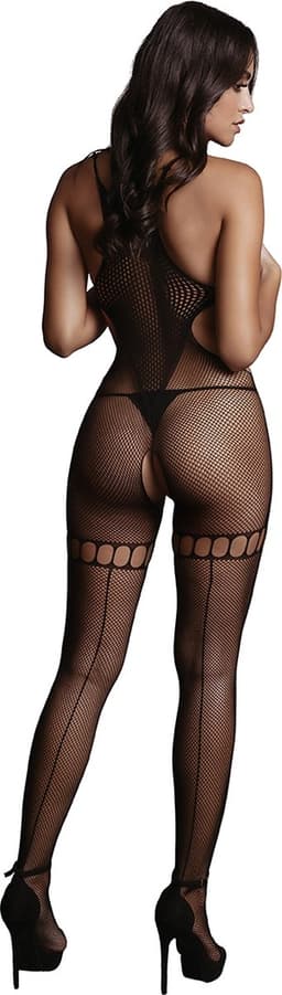 Net High Neck Bodystocking - Één maat — thumbnail 12