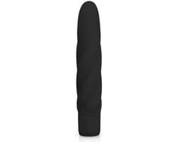 EasyToys - Gedraaide Siliconen Vibrator - Waterproof - 19,3 cm - Vibrators voor Vrouwen en Mannen - Sex Toys voor Vrouwen - Vibrators - Clitoris Stimulator - Zwart — afbeelding 1