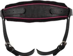 ZADO – Hoogwaardig Lederen Strap On Harnas met Metalen O Ring Verstelbaar – Zwart — thumbnail 4