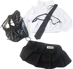 BamBella ® Sexy erotische uniform Schoolmeisje Rollenspel kleding outfit dames — thumbnail 8