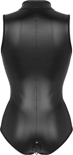 Wetlook 2-kanten rits Body Xenna - zwart — thumbnail 15