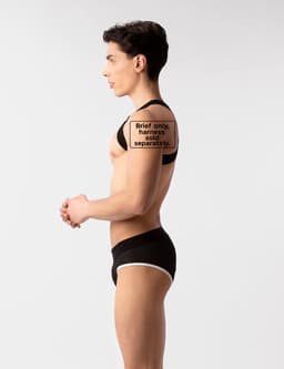 Barcode Berlin Mesh Brief Sicile Black-White - MAAT M - Erotisch Heren Ondergoed - Slip voor Man - Sexy mannen Slip — thumbnail 3