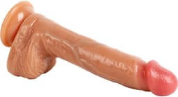 Banoch | Dildo met zuignap | beige siliconen | 16 cm | ∅ 3,3 cm — thumbnail 9
