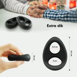 Quick Relief Intens™ Cockring - Cockring - Siliconen - Penis ring - Cockring voor Mannen - Sex Toy voor Mannen - Penisring — thumbnail 7