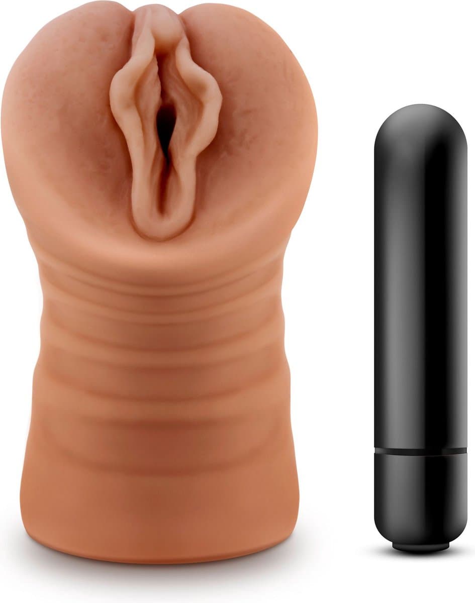 M for Men - Sofia Masturbator Met Bullet Vibrator - Vagina — afbeelding 1