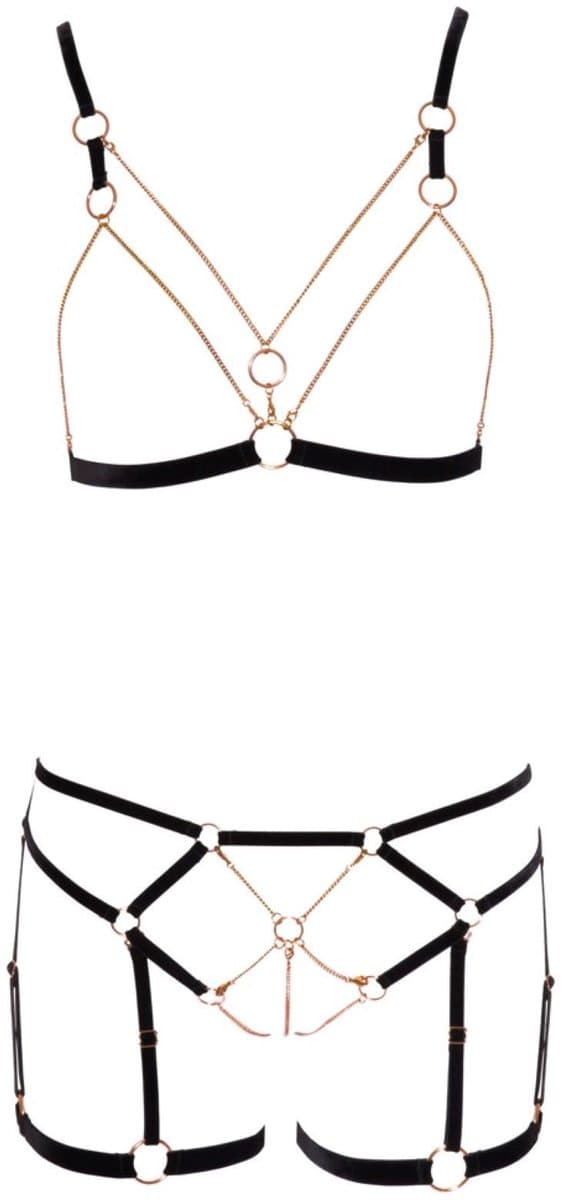 Elegante Open Rio Body Harnas met Mooie Schakelketting — afbeelding 1