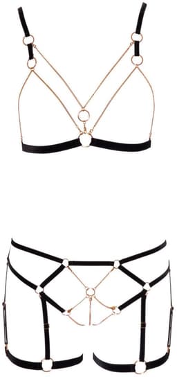 Elegante Open Rio Body Harnas met Mooie Schakelketting — thumbnail 1