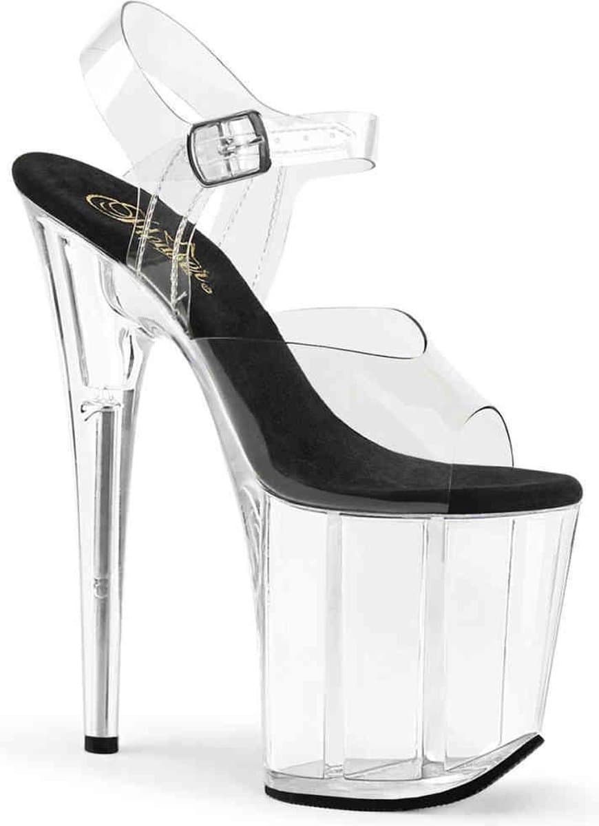 Pleaser - FLAMINGO-808 Sandaal met enkelband, Paaldans schoenen - Paaldans schoenen - 36 Shoes - Zwart — afbeelding 1