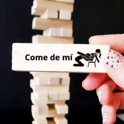 Houten Stapeltoren - Koppelspel - Avondje Plezier - 48 Delige Set - Compact Formaat - Meerdere Kleuren — thumbnail 2