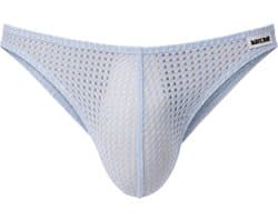 Barcode Berlin Reigi Brief Bluebeige - MAAT L - Erotisch Heren Ondergoed - Slip voor Man - Sexy mannen Slip
