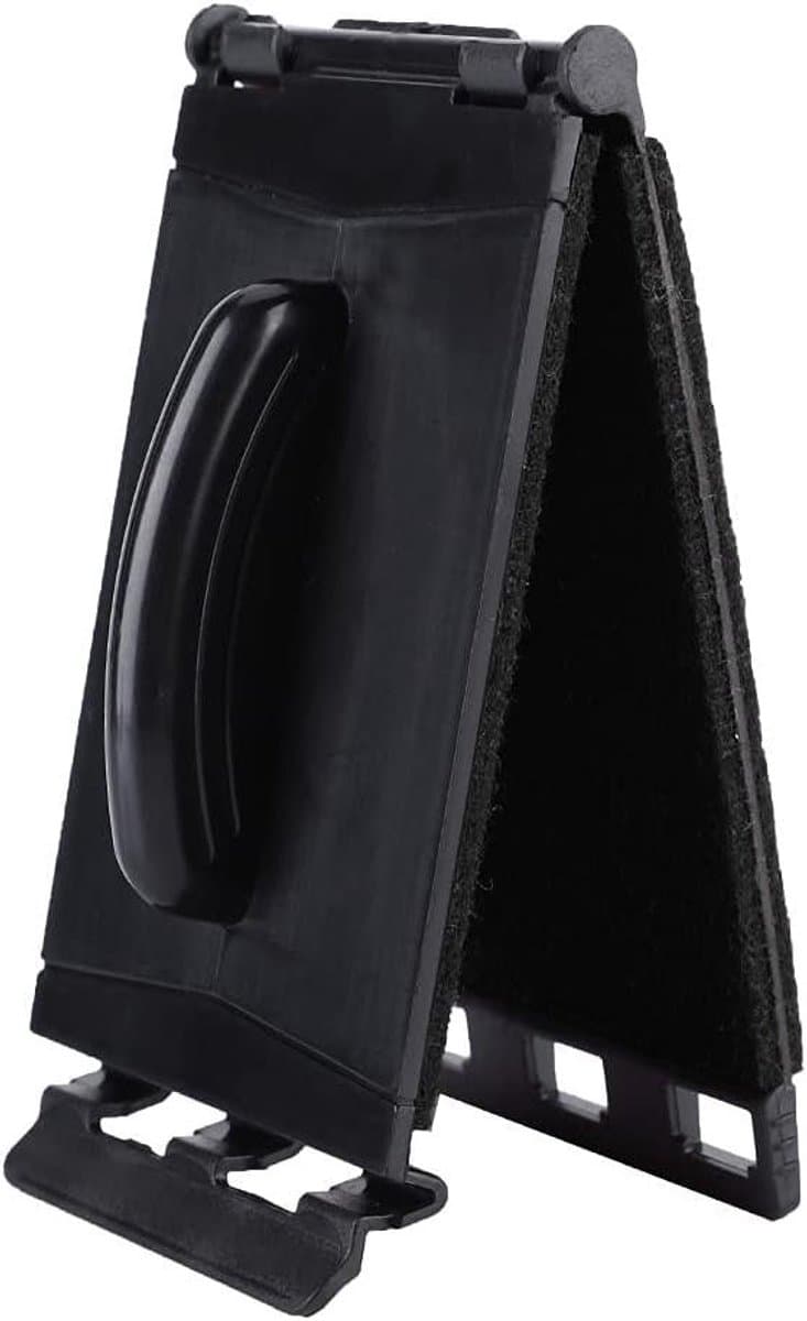 Gitaarsnarenreiniger - Snaarverzorging - Onderhoud Instrument - 360 graden reiniging - 11 x 6 x 4 cm - Zwart — afbeelding 1