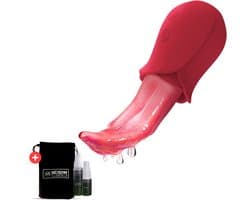 ME'ADAM - Tong Vibrator voor Vrouwen – Clitoris Stimulator met Lick-Beweging – 10 Standen – Siliconen – Oplaadbaar & Waterbestendig - Sextoys voor vrouwen