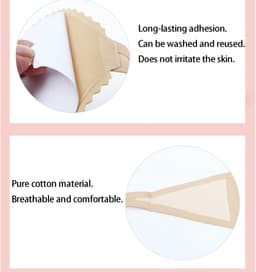 MTTProducts - C-String Thong - Strapless Ondergoed - Hartvormig Design - Wijnrood/Perzik - Geen Panty Lijn - Perfect voor Onder Kleding - Dames — thumbnail 5