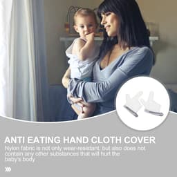 Anti Duimzuig Handschoen Baby - Duim Zuigen Stoppen & Krabben Voorkomen - Ademend — thumbnail 2