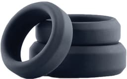 Boners - 3 Delige Cockring Set - Penisring Set voor Mannen - Extra Stimulatie - Buttplugs - Buttplug Set - Anal Plug - Sex Toys voor Mannen - Seksspeeltjes - Penisring - Cockringen - Grijs — thumbnail 10