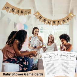 50 Baby Voorspelling Kaarten Babyshower Spel Neutraal - 14 Spellen Set — thumbnail 3