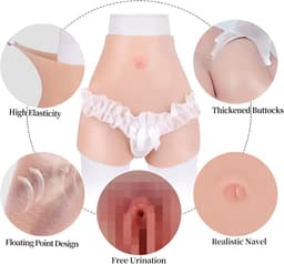 Realistische Siliconen Ondergoed voor Vrouwelijke Contouren - Boxer Shorts voor Transgender, Crossdressers en Cosplay — thumbnail 6