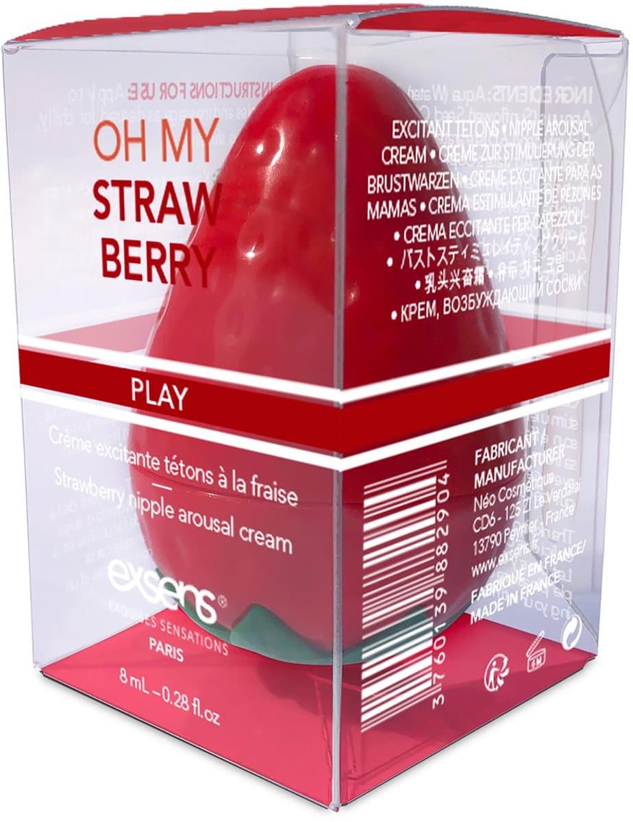 Exsens - Oh My Strawberry - Tepelstimulerende balsem met aardbeiensensatie — afbeelding 1