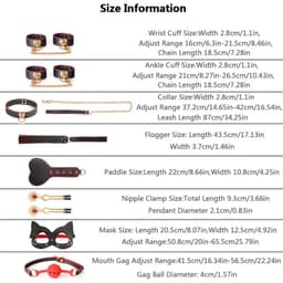 Dare to Undress – Fifty Shades of Grey – Luxe 8-delige BDSM Set met Opbergkoffer – Premium – BDSM Bondagesets - Valentijn Cadeau - Handboeien, Halsband, Masker, Gagbal & Zweep - Sex Toys voor Koppels - Seksspeeltjes voor mannen en vrouwen - Kinky — thumbnail 3