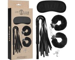 Intense - Fetish Erotic Playset 1 With Handcuffs, Blind Mask And Flogger