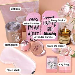 18e Verjaardag Cadeaus voor Vrouwen, Verwen Set voor Haar, Ideale Cadeau-ideeën voor 18-jarige Vrienden, Zussen en Dochters — thumbnail 3