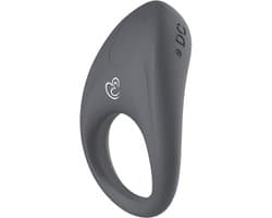 EasyToys Ring Play – Grijs Cockring – Penisring – Vibrerende Cockring voor Mannen en Stellen – Penis Stimulator – Seksspeeltje voor Koppels – Oplaadbaar via USB – Waterdicht – Intiem Sex & Seks Speeltje – Discreet Cadeau voor Mannen