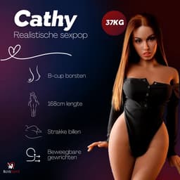 Sex pop Cathy Sex Doll Sekspop Sex Toys voor Mannen - 168cm / 37kg — thumbnail 2