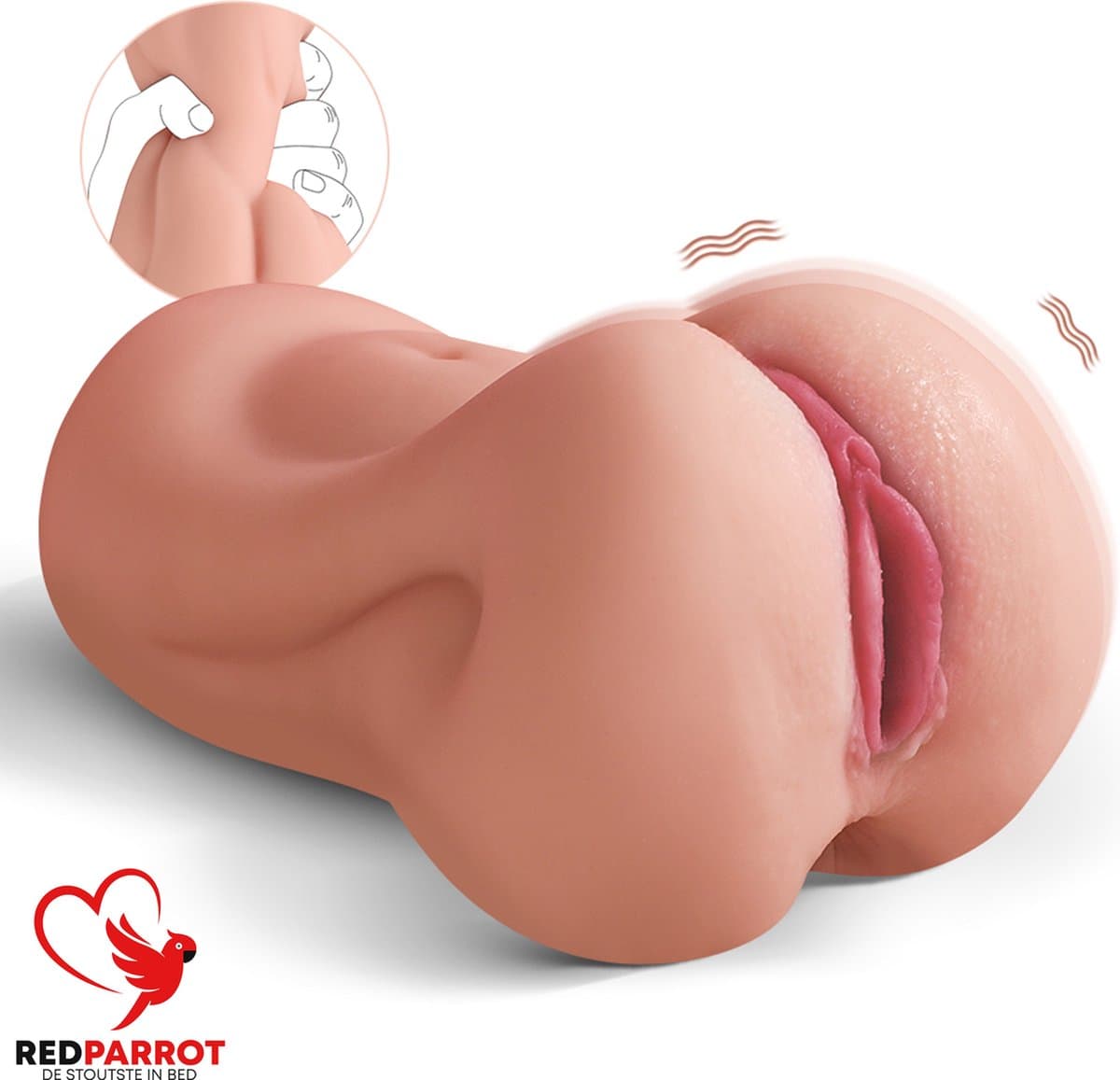 Real life vibrerende masturbator - Nieuwste kunst vagina - Frequentie en vibratie standen - Pocket pussy - Kunst kut vibratie - Nieuwe belevingen - Uniek design — afbeelding 1