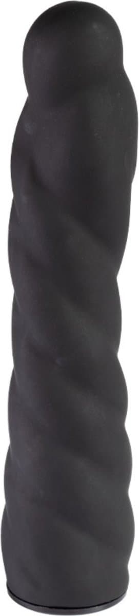 Rimba - Verwisselbare Dildo voor Strap-on - Zwart - Ø3.4 x 16 cm - 160 mm lengte - 34 mm diameter — afbeelding 1